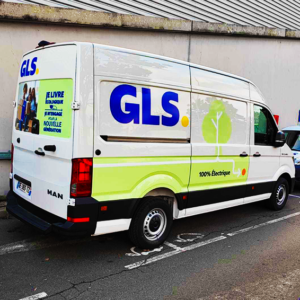 Création, impression et pose d’un marquage véhicule à Argenteuil pour GLS