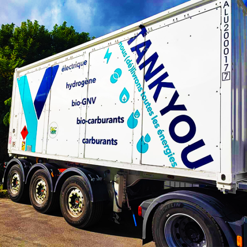 Marquage sur camion à Argenteuil, Tankyou